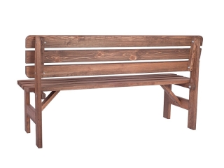 Masívná lavica z borovice drevo moderené 30 mm (rôzne dĺžky) 150 cm obr-1