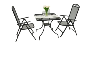 Kovová zostava OTTAWA 1+2 (80x80 cm) obr-1