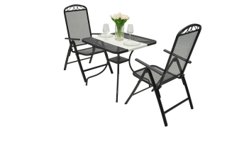 Kovová zostava OTTAWA 1+2 (80x80 cm) obr-2