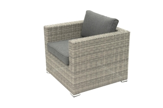 DEOKORK Ratanové kreslo SEVILLA (sivá) obr-1