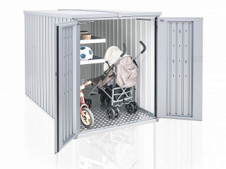 Biohort Multifunkčný úložný priestovoý box Minigaráž (tmavo sivá metalíza) Minigaráž (3 krabice) obr-1