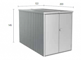Biohort Multifunkčný úložný priestovoý box Minigaráž (tmavo sivá metalíza) Minigaráž (3 krabice) obr-4