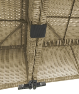 DEOKORK Ratanová variabilná zostava SEVILLA pre 2 osoby (béžová) obr-3