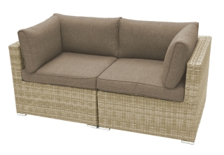 DEOKORK Ratanová 2-dielna lavica SEVILLA (béžová)