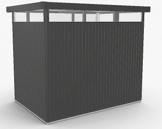 Biohort Záhradný domček BIOHORT Highline H2 275 × 195 cm (tmavo šedá metalíza) obr-2