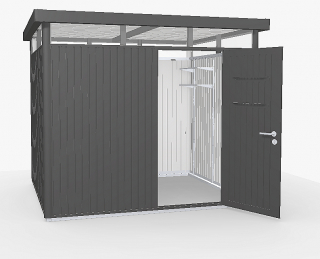 Biohort Záhradný domček BIOHORT Highline H3 275 × 235 cm (tmavo šedá metalíza) obr-3