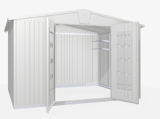 Biohort Záhradný domček BIOHORT Europa 5 - 316 × 228 cm (strieborná metalíza) obr-1