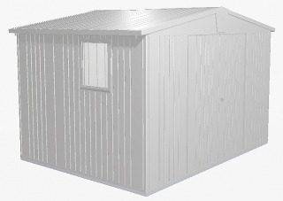 Biohort Záhradný domček BIOHORT Europa 5 - 316 × 228 cm (strieborná metalíza) obr-2