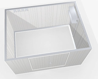 Biohort Záhradný domček BIOHORT Europa 5 - 316 × 228 cm (strieborná metalíza) obr-3