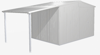 Biohort Záhradný domček BIOHORT Europa 5 - 316 × 228 cm (strieborná metalíza) obr-4