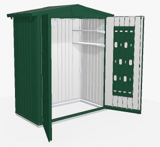 Biohort Záhradný domček BIOHORT Europa 1 - 172 × 84 cm (tmavo zelená) obr-1