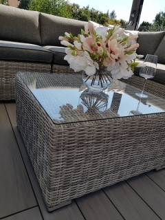 DEOKORK Ratanová variabilná zostava SEVILLA pre 5 osôb  (sivá) obr-2