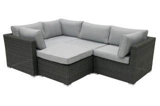 DEOKORK Ratanová variabilná zostava SEVILLA pre 4-5 osôb  (antracit) obr-1