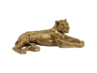 Lion dekorácia zlatá 113 cm