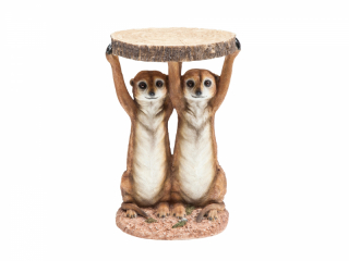 Animal sestry surikaty príručný stolík Ø33 cm