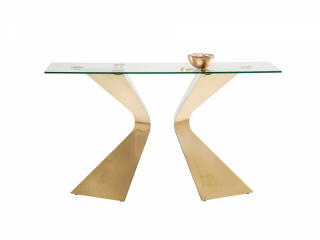 Gloria konzolový stolík zlatý