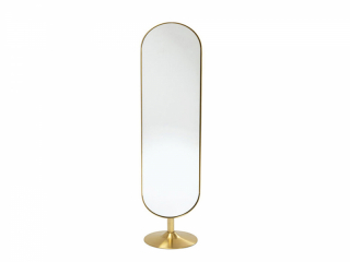 Curve zrkadlo stojacie zlaté 40x170cm