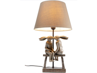 Bunny Love stolová lampa hnedá/béžová 53cm