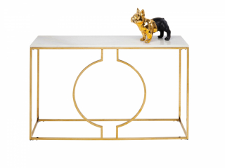 Miami konzolový stolík zlatý