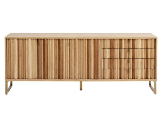 Concertina komoda prírodná 186x74 cm