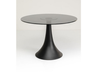 Grande Possibilita stôl z dymového skla Ø110 cm