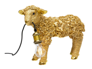Animal Flower Sheep stolová lampa zlatá 36 cm