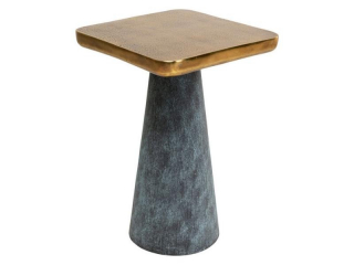 Cora príručný stolík sivo-zlatý 35x35 cm