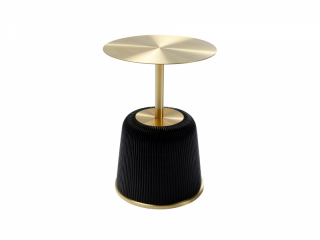 Endless Vegas príručný stolík čierny Ø40 cm