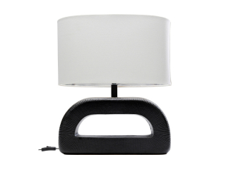 Tubus stolová lampa bielo-čierna 52 cm