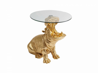 Rhino príručný stolík zlatý Ø48 cm