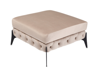 Bellissima Velvet taburetka sivo-hnedá