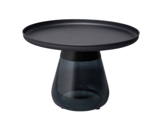 Bottiglia príručný stolík čierny Ø60 cm