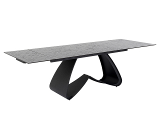 Bellagio rozkladací stôl čierny 180(40+40)x95 cm