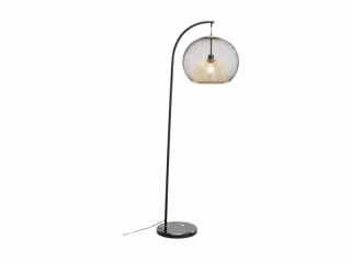 Grato stojacia lampa čierna 156 cm
