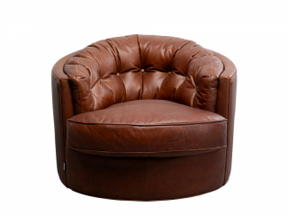 Music Hall otočné kreslo hnedé
