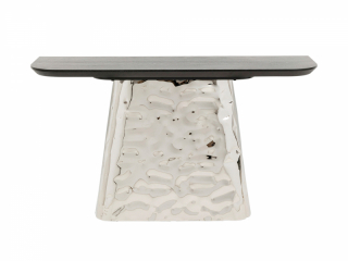 Caldera konzolový stolík strieborný 138x76 cm