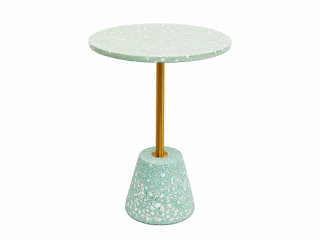 Amore príručný stolík mätový Ø40 cm