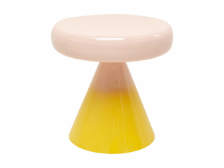 Rici príručný stolík žltý Ø42 cm
