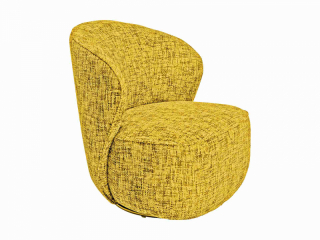Ellie otočné kreslo žlté