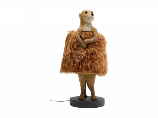Animal Meerkat stolová lampa s kožušinou 51 cm