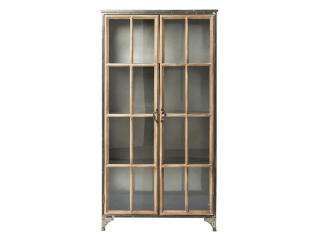 Kontor vitrína strieborná