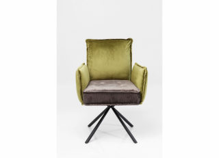 Chelsea stolička s podrúčkami zelená