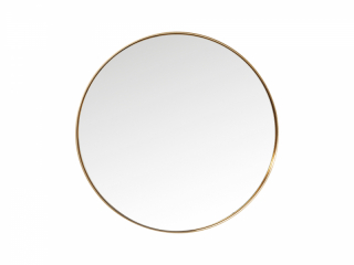 Curve Round zrkadlo mosadzné Ø100 cm