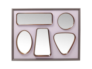 Art Shapes zrkadlo sivé