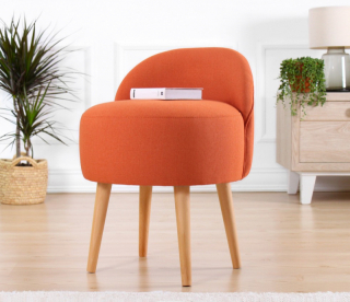 ASIR Taburet CORVILE oranžový obr-1