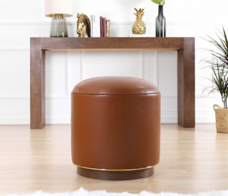 ASIR Taburet MILOTTE hnedý obr-1