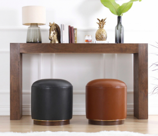 ASIR Taburet MILOTTE hnedý obr-4