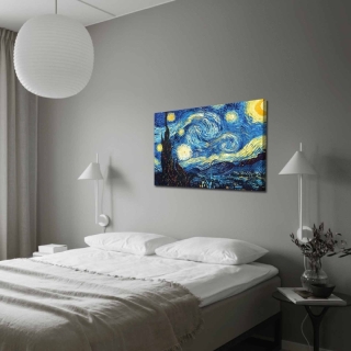 ASIR Obraz na plátne reprodukcia STARRY NIGHT V. V. GOGH 100 cm obr-2
