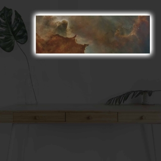 ASIR Obraz na plátne s LED podsvietením SÚMRAK 30 cm obr-2