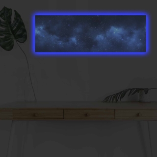 ASIR Obraz na plátne GALAXIE s LED podsvietením 30 cm obr-1